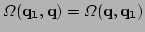 $ \Omega({\bf q_1}, {\bf q})= \Omega({\bf q},
{\bf q_1})$